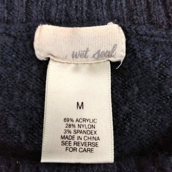 wet seal sweatshirt medium grey fox - Picture 4 of 5